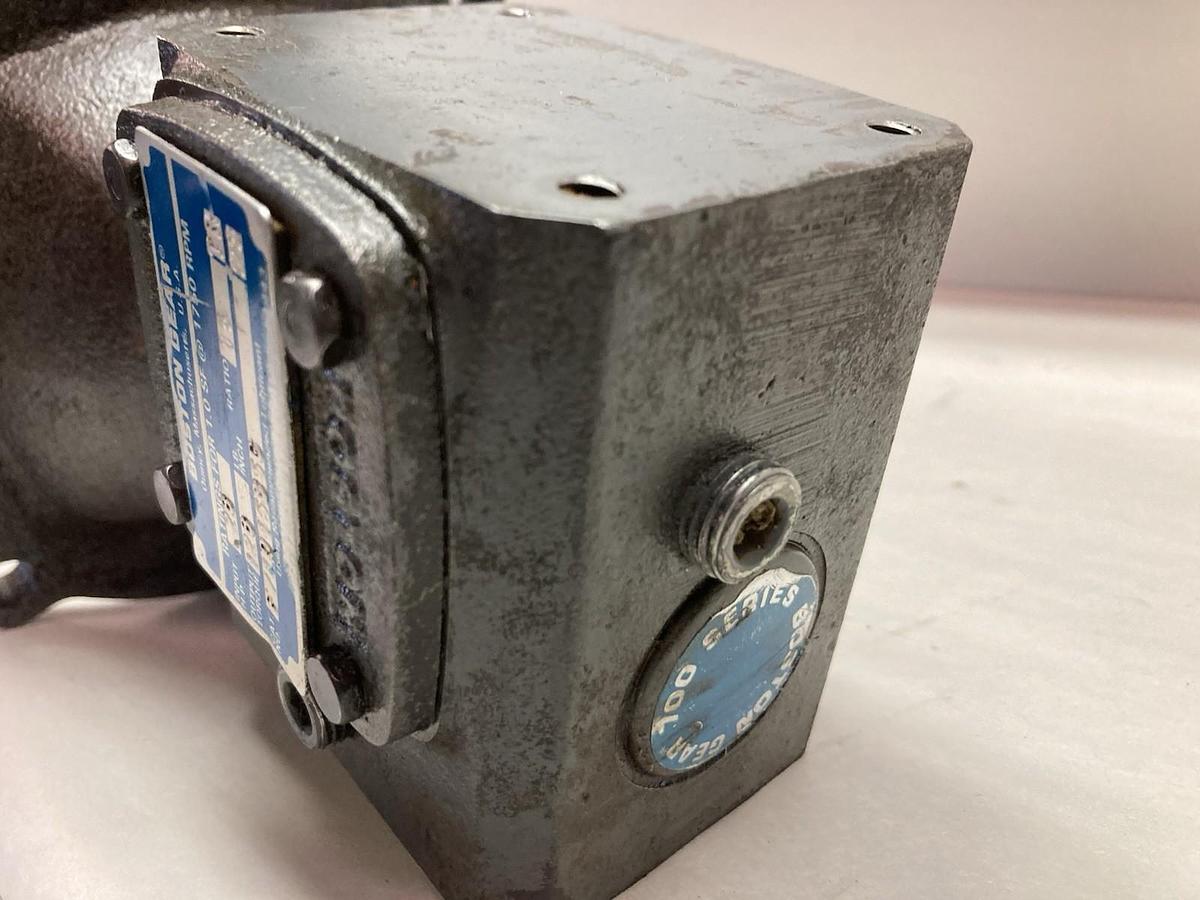 Used Boston Gear,F71015B5G,Gear Reducer Ratio 015:1.28 Input H.P.