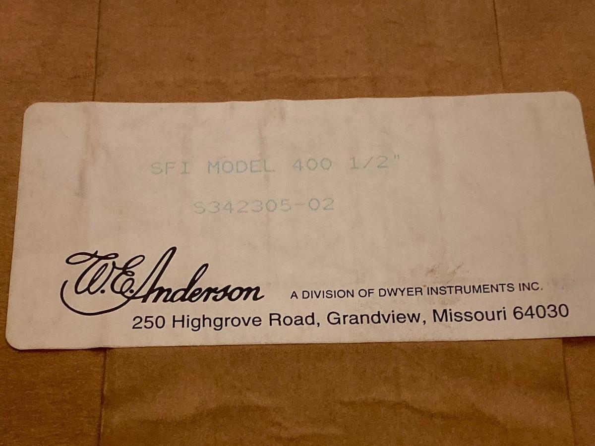 Dwyer Midwest,Model 400,Sight Flow Indicator Size 1/2 Inch