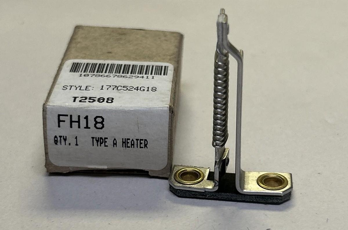 CUTLER-HAMMER,FH18,THERMAL OVERLOAD HEATER NOS