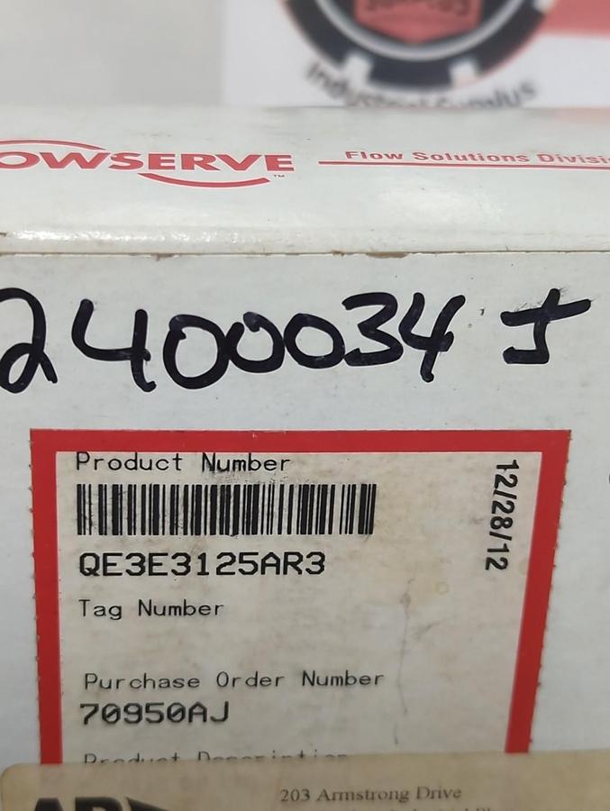 FLOWSERVE,QE3E3125AR3,MECHANICAL SEAL ACCESSORY NOS