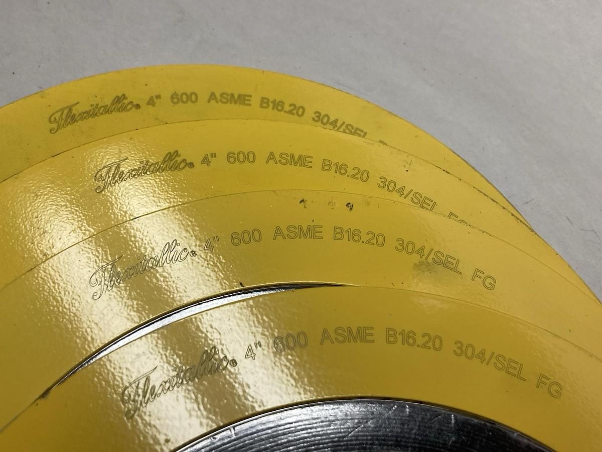 Flexitallic,4" 600 ASME B16.20 304/SEL FG,Spiral-Wound Gas LOT OF 4