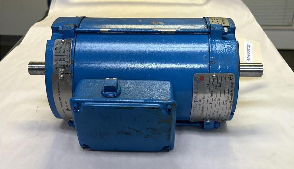 Used BALDOR,GG183220140,MOTOR 3/4HP 1745RPM 230/460V 145TC7 FRAME