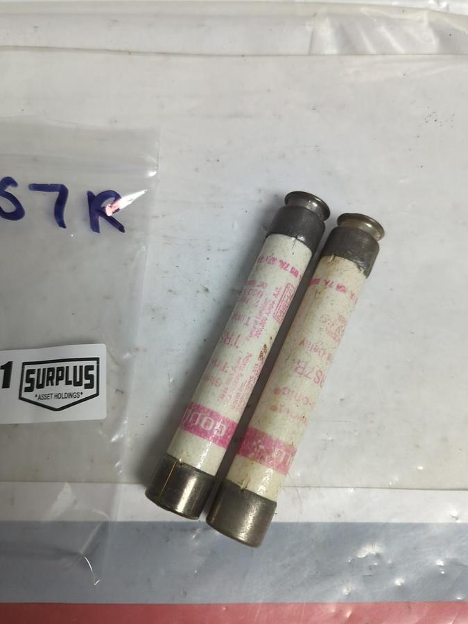 Used GOULD SHAWMUT,TRS7R,TRI-ONIC 7 AMP FUSE LOT OF 2 PRE-OWNED