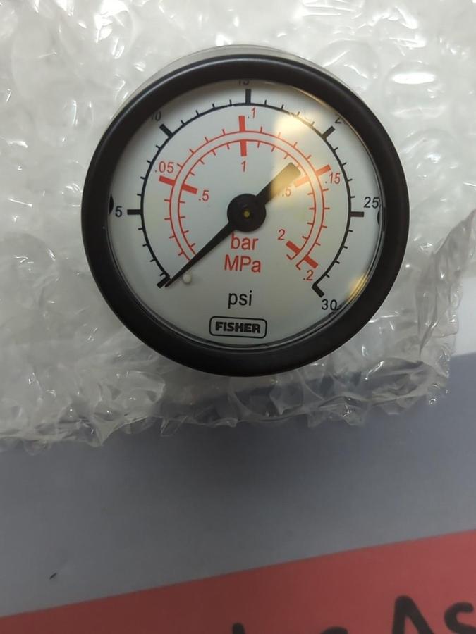 FISHER,11B4040X12,PRESSURE GAUGE 30PSI/MPA/BAR NOS