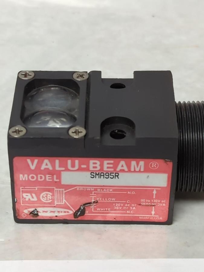 Used BANNER,SMA95R,VALU-BEAM PHOTOELECTRIC SENSOR RECEIVER PRE-OWNED