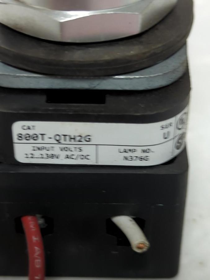 Used ALLEN BRADLEY,800T-QTH2G,SER U PUSH BUTTON RED PRE-OWNED
