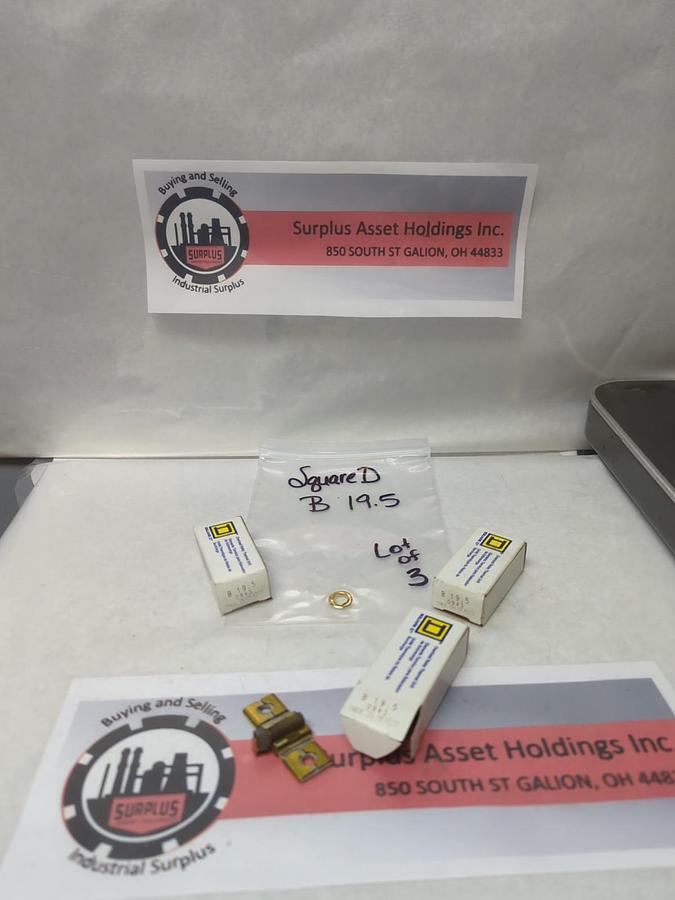 SQUARE D,B 19.5,OVERLOAD HEATER ELEMENT LOT OF 3 NOS