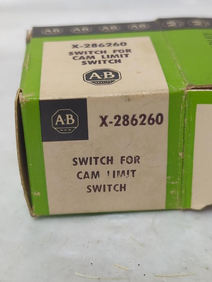 ALLEN BRADLEY,X-286260,SWITCH FOR CAM LIMIT SWITCH NOS