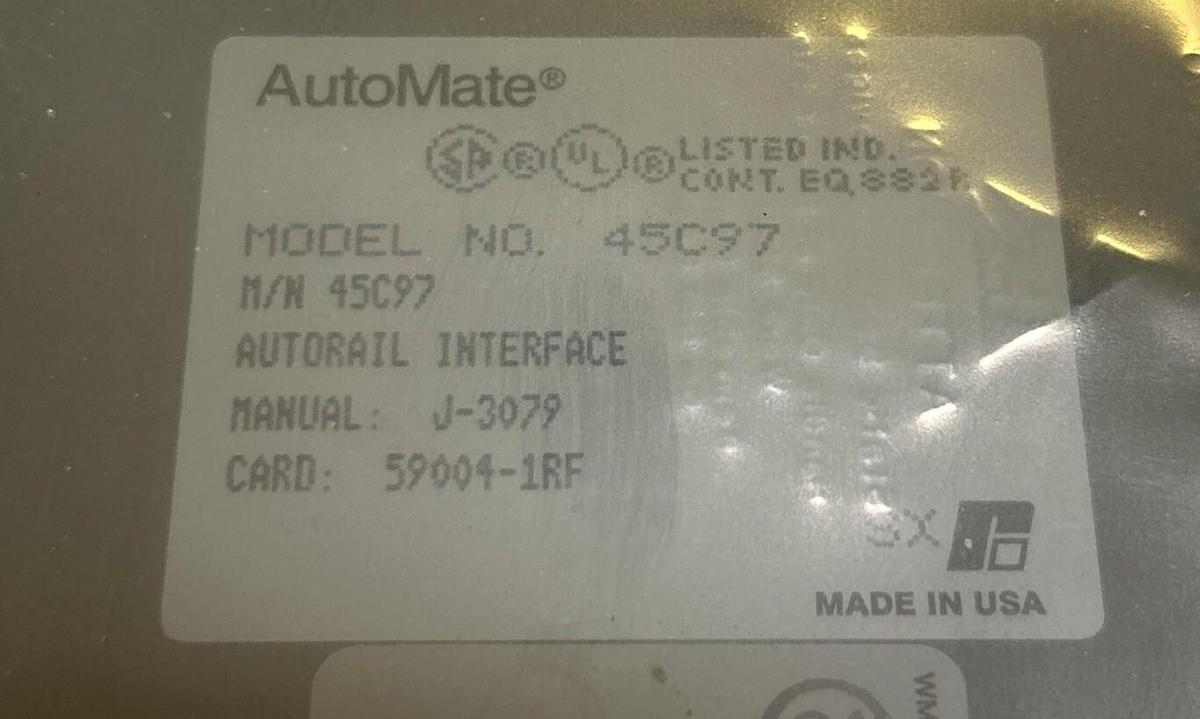 RELIANCE,45C97,AUTORAIL INTERFACE NOS