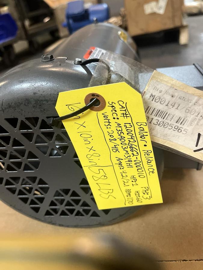 BALDOR,M35A003M319H1,MOTOR 1HP 208/415V 3PH 1170RPM 145TC