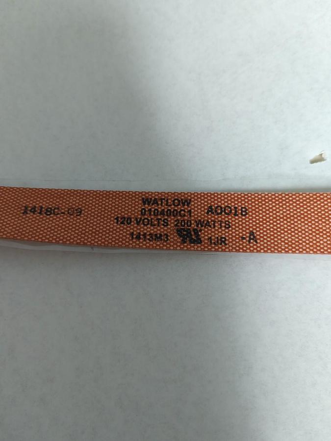 WATLOW,010400C1 AOO1B,SILICONE RUBBER HEATER 120V/200WATTS NOS