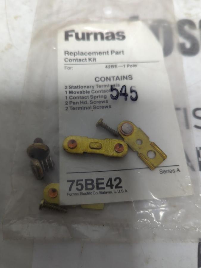 FURNAS,75BE42,CONTACT KIT REPLACEMENT FOR 42BE LOT OF 4 NOS