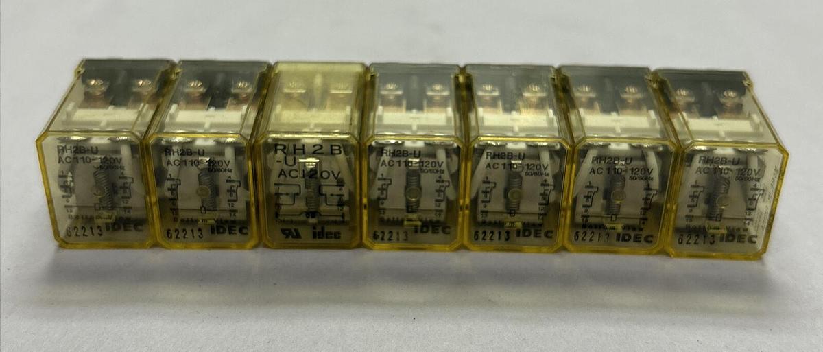 IDEC,RH2B-U,RELAY LOT OF 7 NOS
