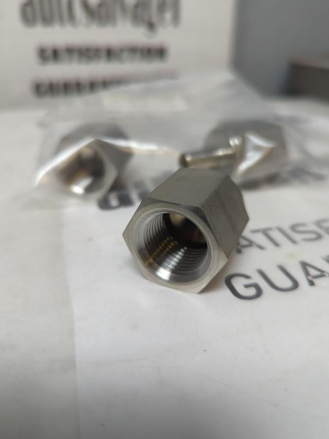 SWAGELOK,SS-6-TA-7-8,FEMALE TUBE ADAPTER 3/8TAX1/2FNPT LOT OF 3 NOS