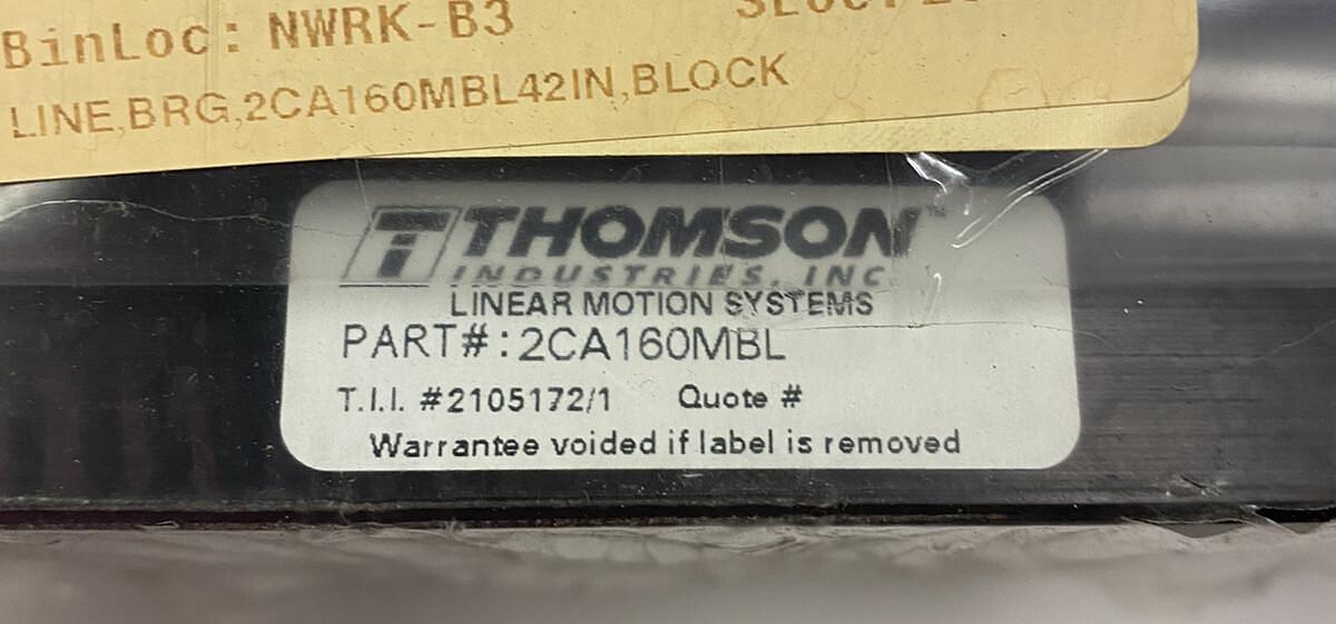 THOMSON,2CA160MBL,LINEAR GUIDE NEW