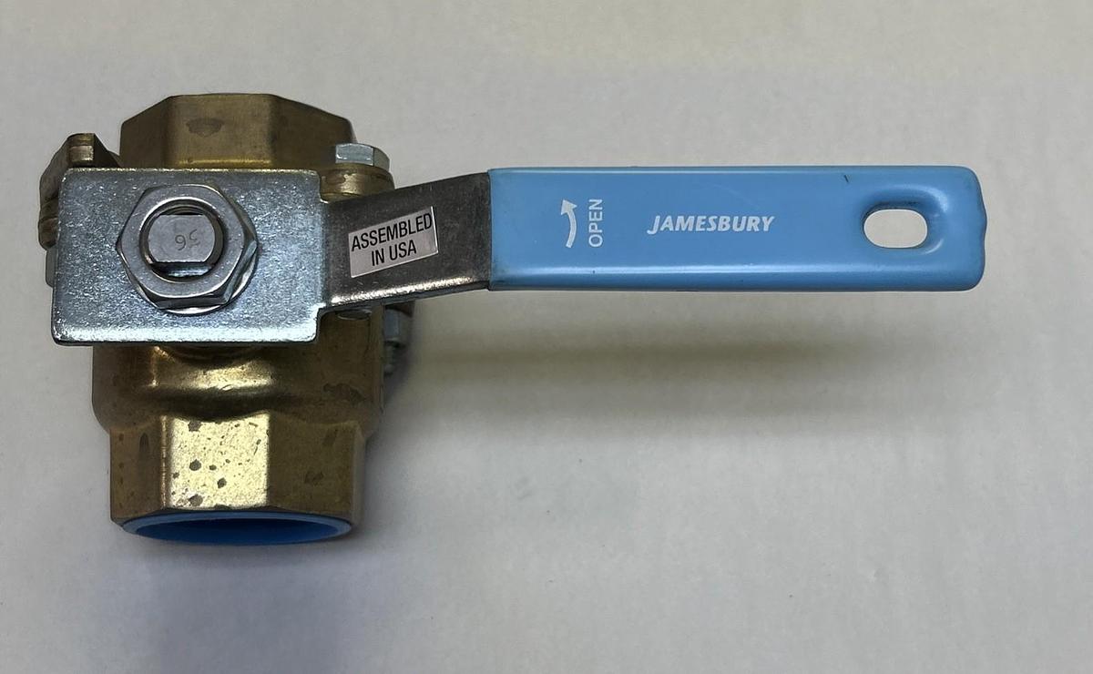 JAMESBURY,1136TTC0,BALL VALVE 1-1/2INCH NOS