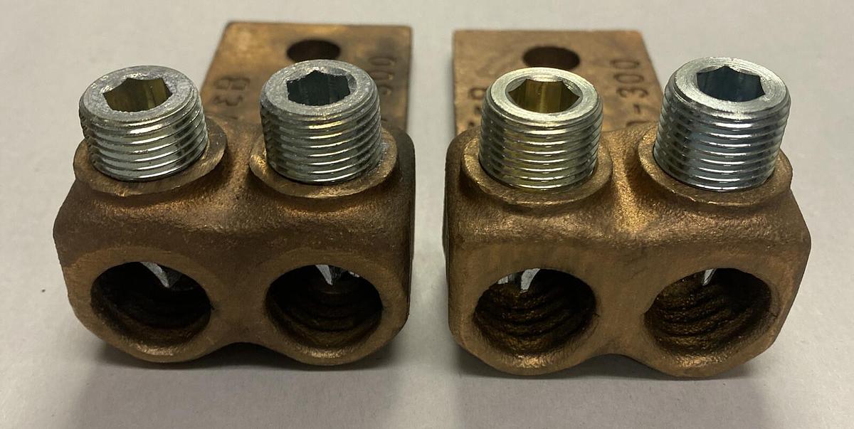 THOMAS & BETTS,32013BD,LOCKTITE LUGS PRESSURE TERMINAL CONNECTOR LOT OF 2 NOS
