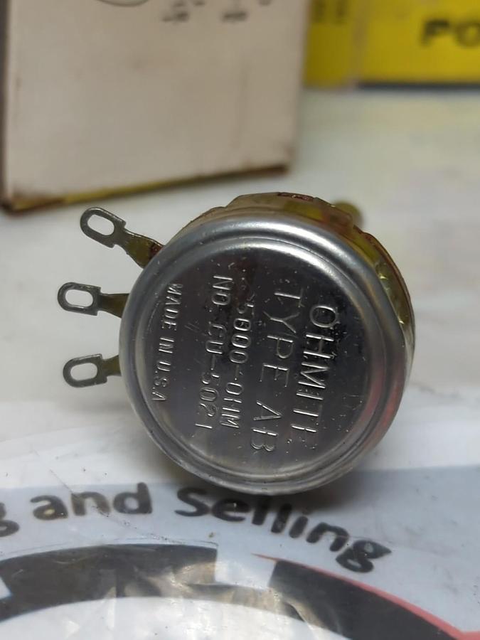 Used OHMITE,CU-5021,POTENTIOMETER 2-WATT 5000 OHMS LOT OF 3 PRE-OWNED