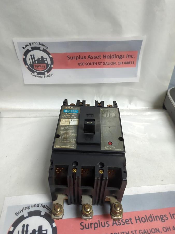 Used FUJI,ESB3050,CIRCUIT BREAKER 50 AMP 3-POLE PRE-OWNED