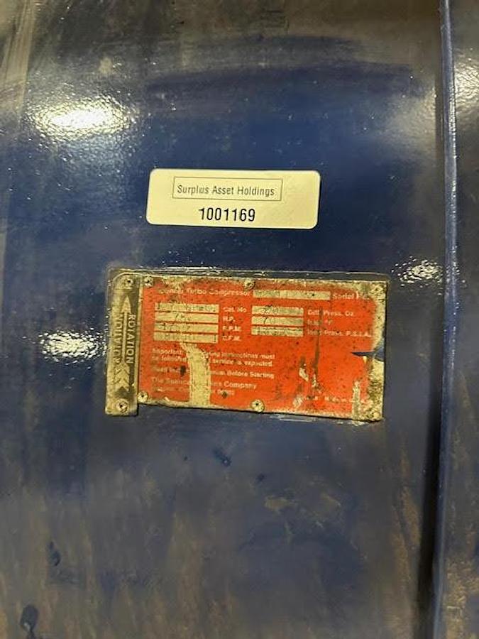 Refurbished Spencer 251129 Turbo Compressor