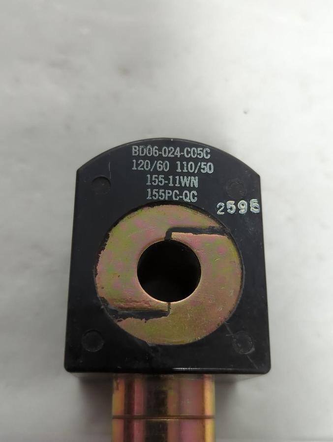 Used PARKER,04F3OU2104ACF4C05J,SOLENOID VALVE COIL 125PSI 11 WATT PRE-OWNED
