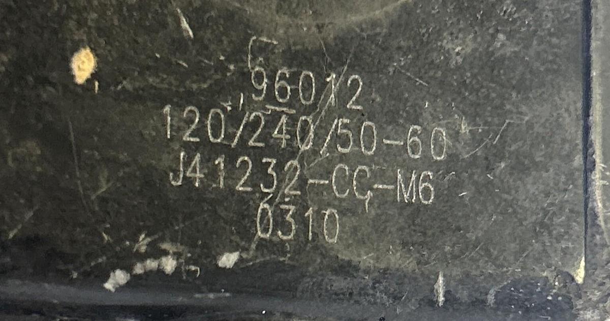 Used JD GOULD COMPANY,J41232-CC-M6,COIL DUAL VOLTAGE 120/240V