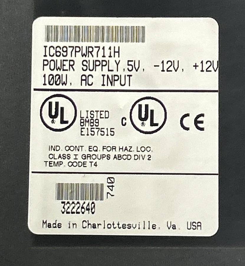 Used GE FANUC,IC697PWR711,POWER SUPPLY MODULE