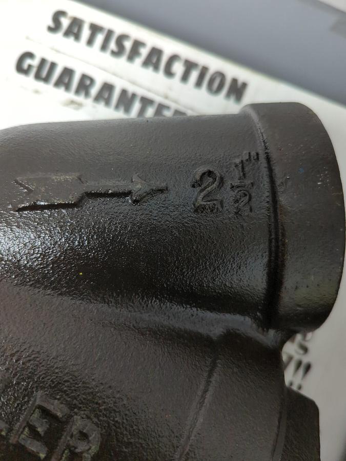 MUELLER,11-J 2-1/2,CAST IRON Y STRAINER 250 SWP NOS