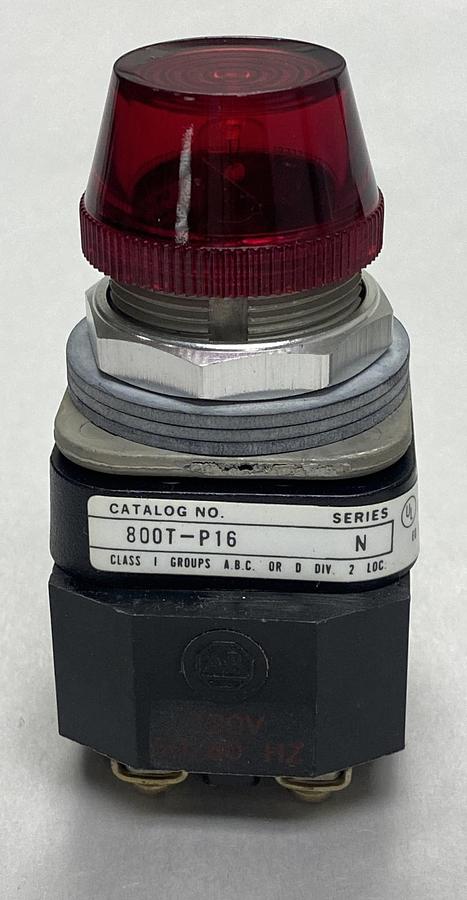 Allen Bradley,800T-P16R,Ser N Red Pilot Light NOS