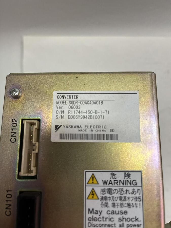 Used YASKAWA,SGDR-C0A040A1B,DC CONVERTER