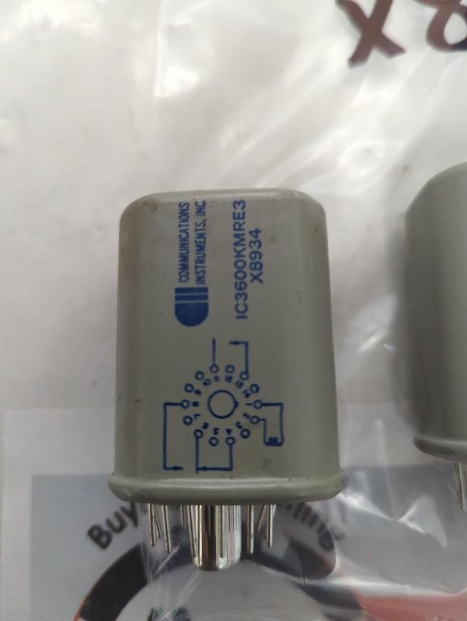 Used COMMUNICATIONS INSTRUMENT,IC3600KMRES X8934,RELAY 8-PIN LOT OF 4 PRE-OWNED