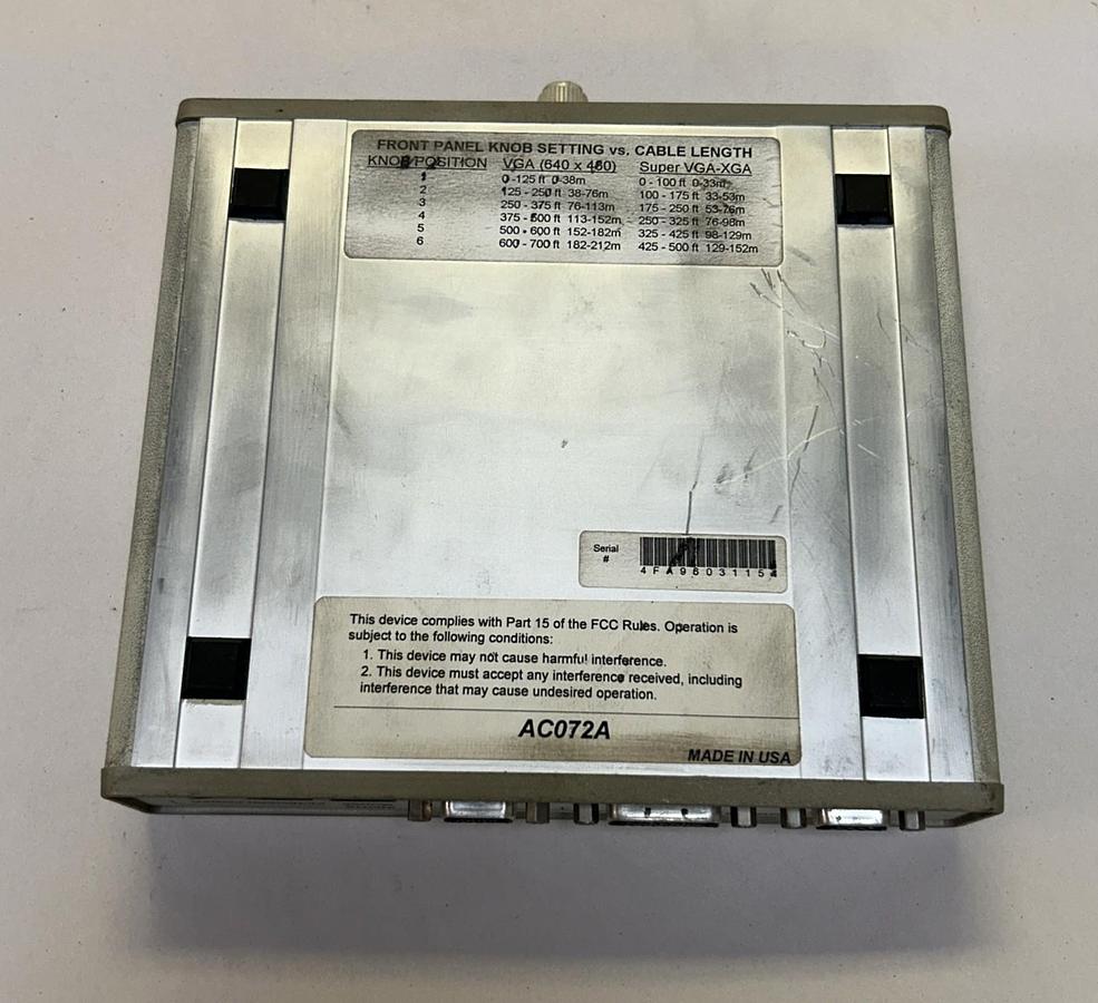 Used BLACK BOX,AC072A,KVM EXTENDER II TRANSMITTER