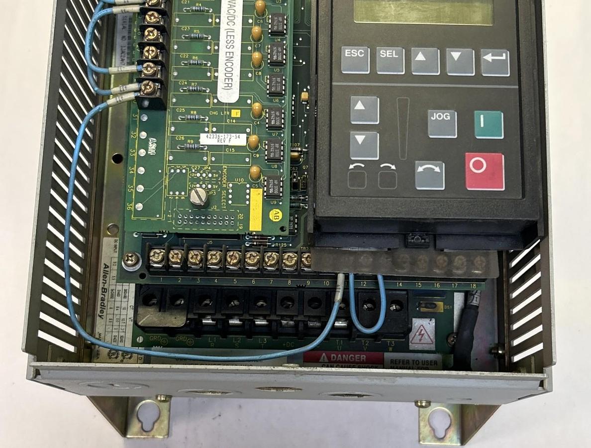 Used ALLEN BRADLEY,1336S-BRF50-AA-EN4-HA2-L5,ADJUSTABLE FREQUENCY AC DRIVE