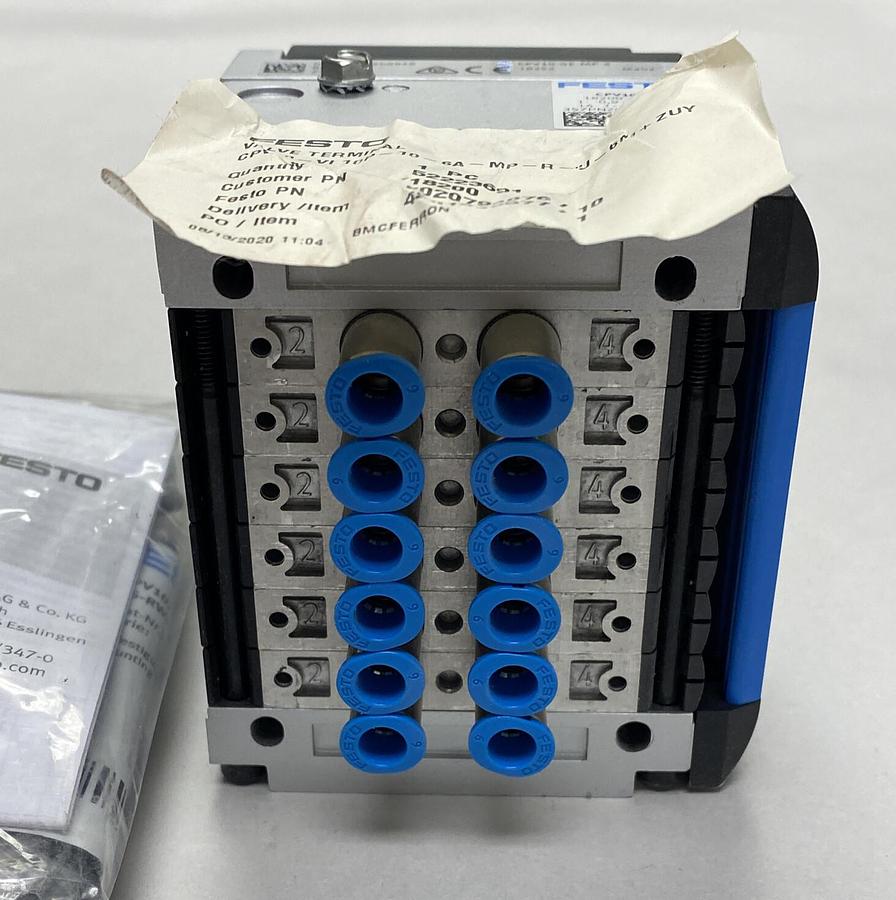 FESTO,CPV10-VI10P-10-GA-MP-R-U-6M+ZUY, MANIFOLD VALVE W/ TERMINALS NEW NO BOX