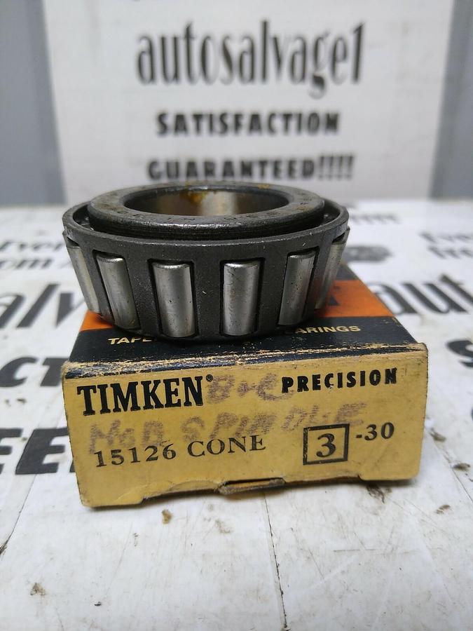 TIMKEN,15126 3,PRECISION ROLLER BEARING CONE NOS