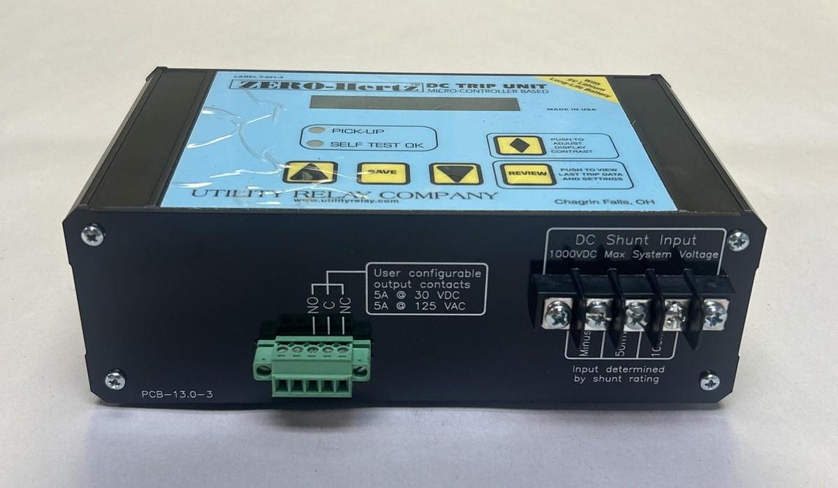 ZERO-HERTZ,B-203,MICRO-CONTROLLER DC TRIP UNIT NO BOX