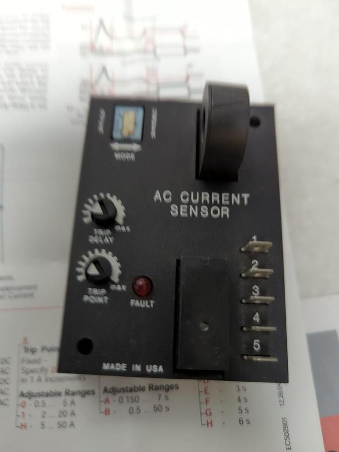 Used SSAC,ECS21BC,SOLID STATE CONTROL PROTECTION RELAY 24VAC PRE-OWNED