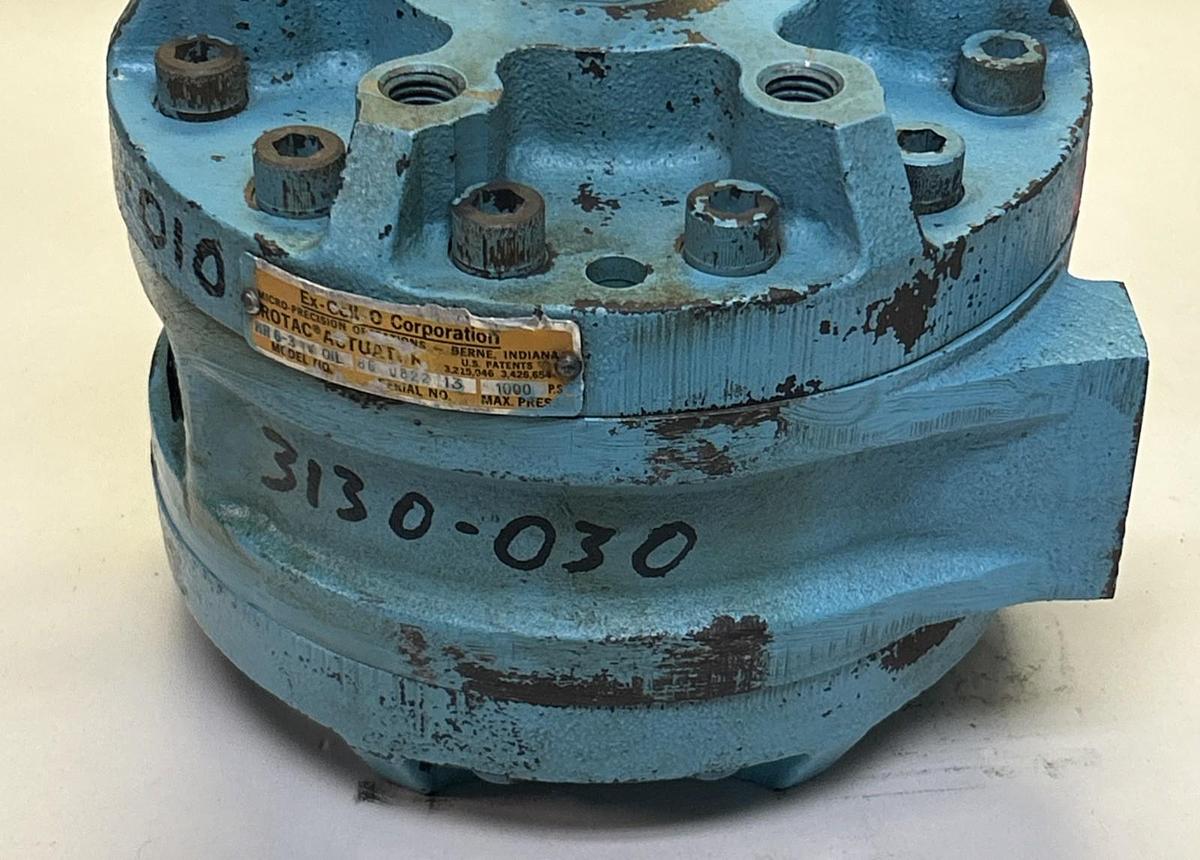 Used EX-CELLO CORP,HN6-31V,MICROMATIC ROTAC HYDRAULIC ROTARY ACTUATOR