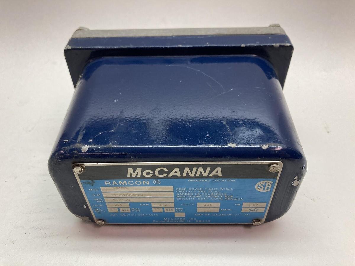 Used Mccanna Ramcon,25CR4,Electric Valve Actuator 115V
