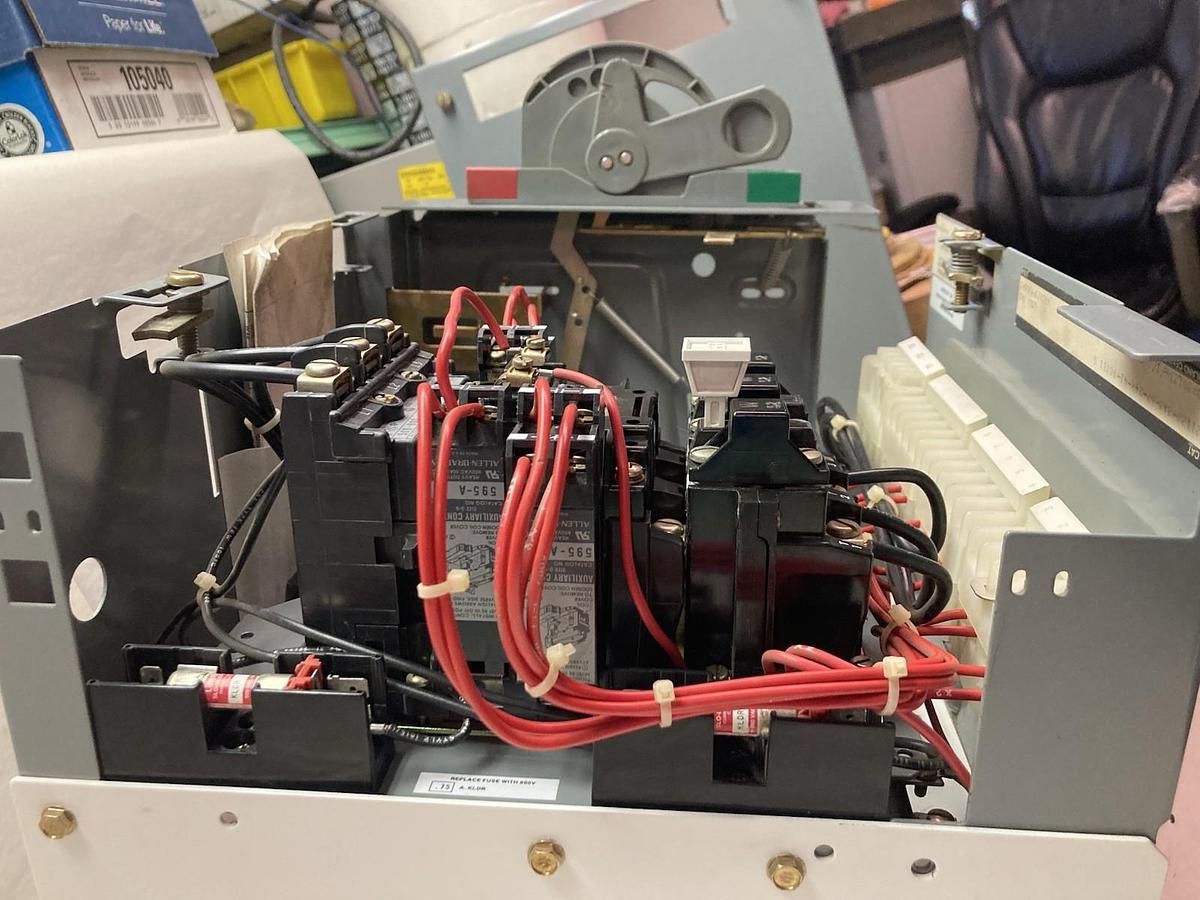 Used Allen Bradley,2112B,12 Inch Size 1 Fused MCC Starter Bucket 480V 60Hz