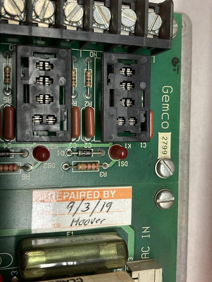 Used Gemco 2799,Series 1992,Output Module Power Supply Board
