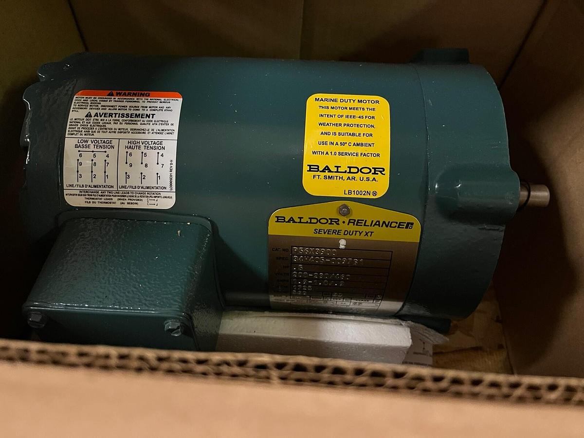 BALDOR,34H405-0097G1,SEVERE DUTY MOTOR 1/2HP 1725RPM 3PH 56C