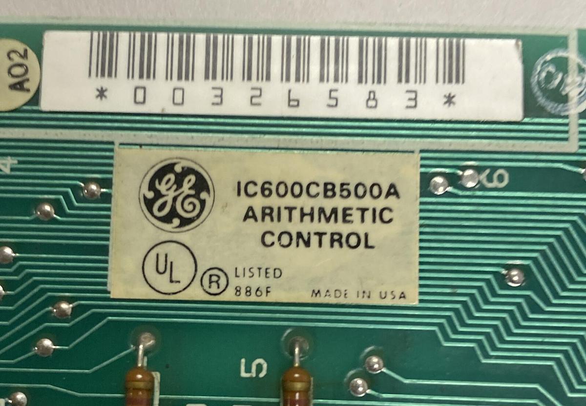 Used GE FANUC,IC600CB500A,ARITHMATIC CONTROL BOARD