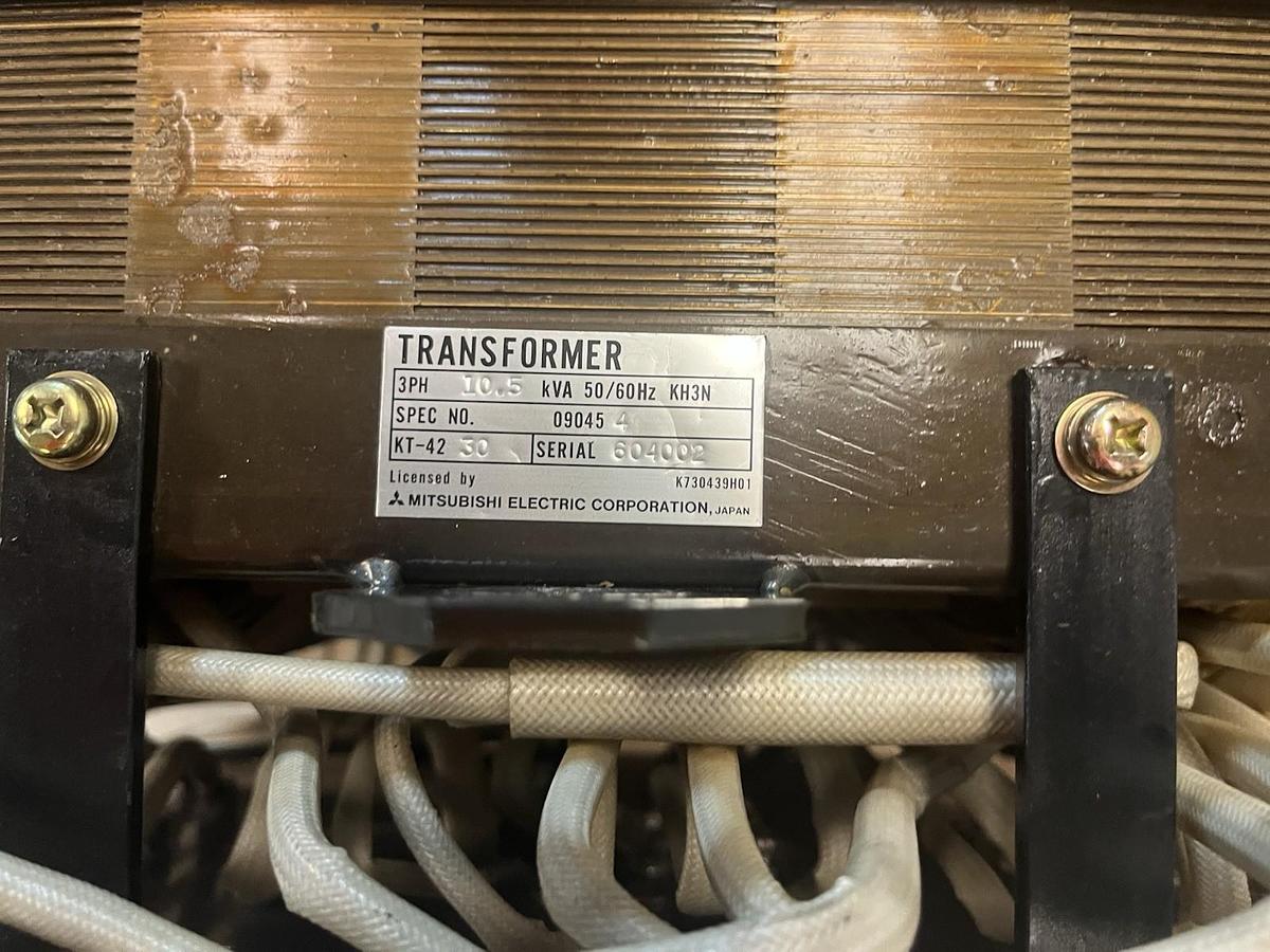Used MITSUBISHI,KT-42-30,TRANSFORMER 090454 10.5KVA