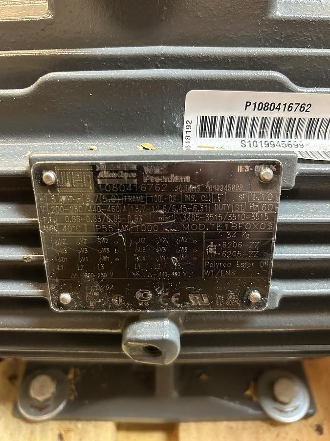 WEG,1080416762,MOTOR 5HP 200-230/440-460V 3485RPM 3PH 100L-02 FRAME