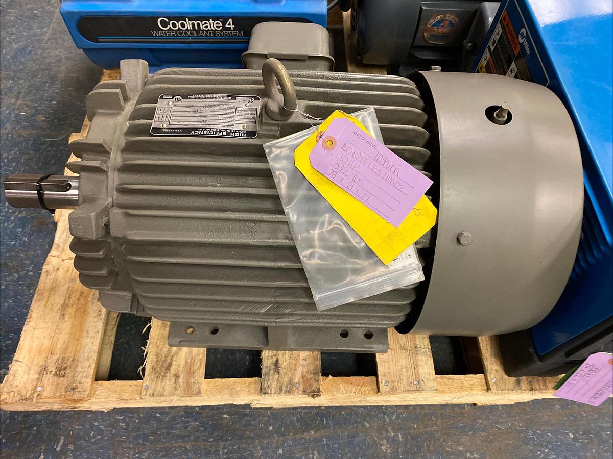 Used TOSHIBA,B0108FLF3UM02 TIKK,10 HP MOTOR 8P 875RPM 230/460V FRAME 284T