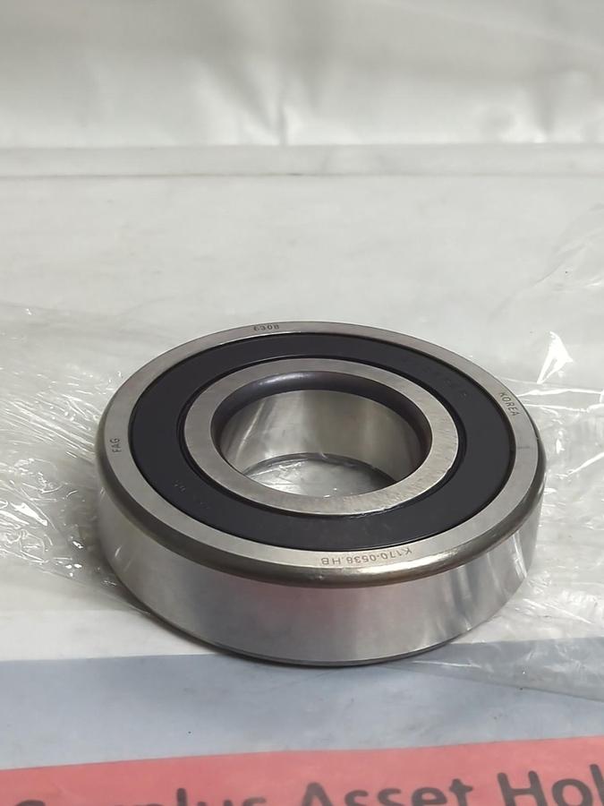 Used FAG,6308,RUBBER SEALED DEEP GROOVE BALL BEARING 40X90X23MM PRE-OWNED