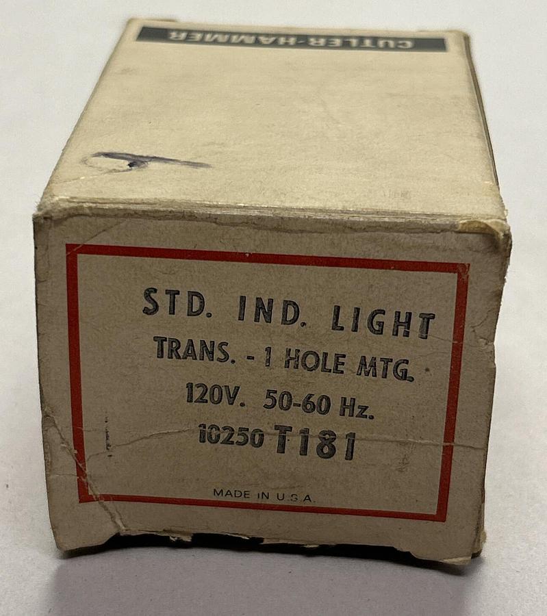 Used CUTLER HAMMER,10250T181,INDICATOR LIGHT NEW