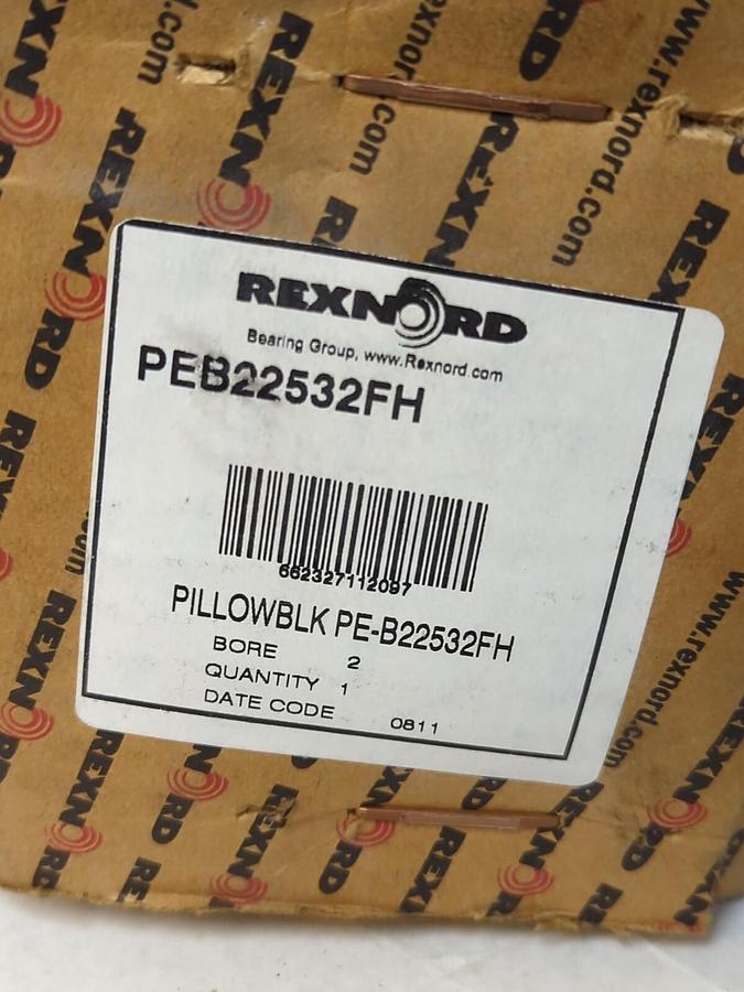REXNORD LINK-BELT,PEB22532FH,PILLOW BLOCK BEARING 2 INCH BORE UNOPENED