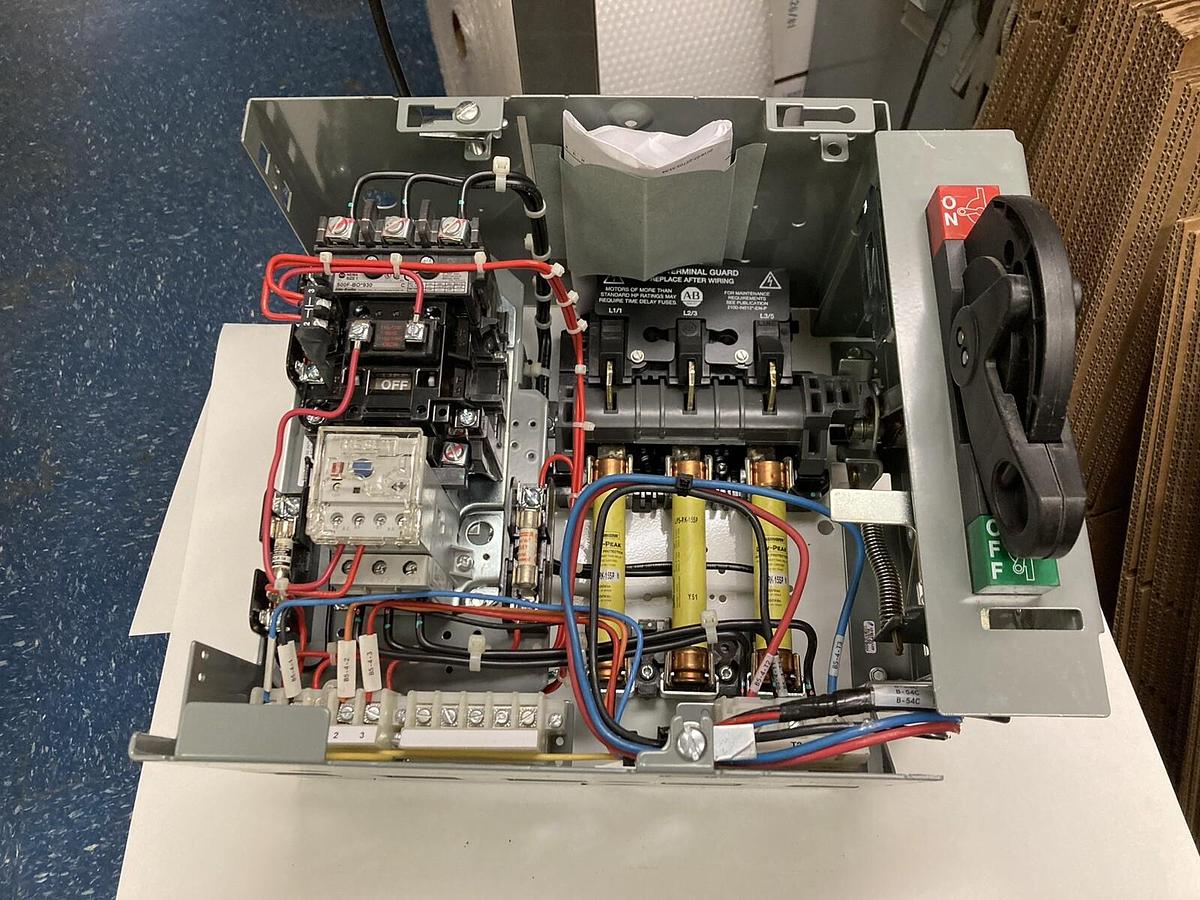 Used Allen-Bradley,2100 2112B,Size 1 Fused MCC 12 INCH Starter Feeder Bucket